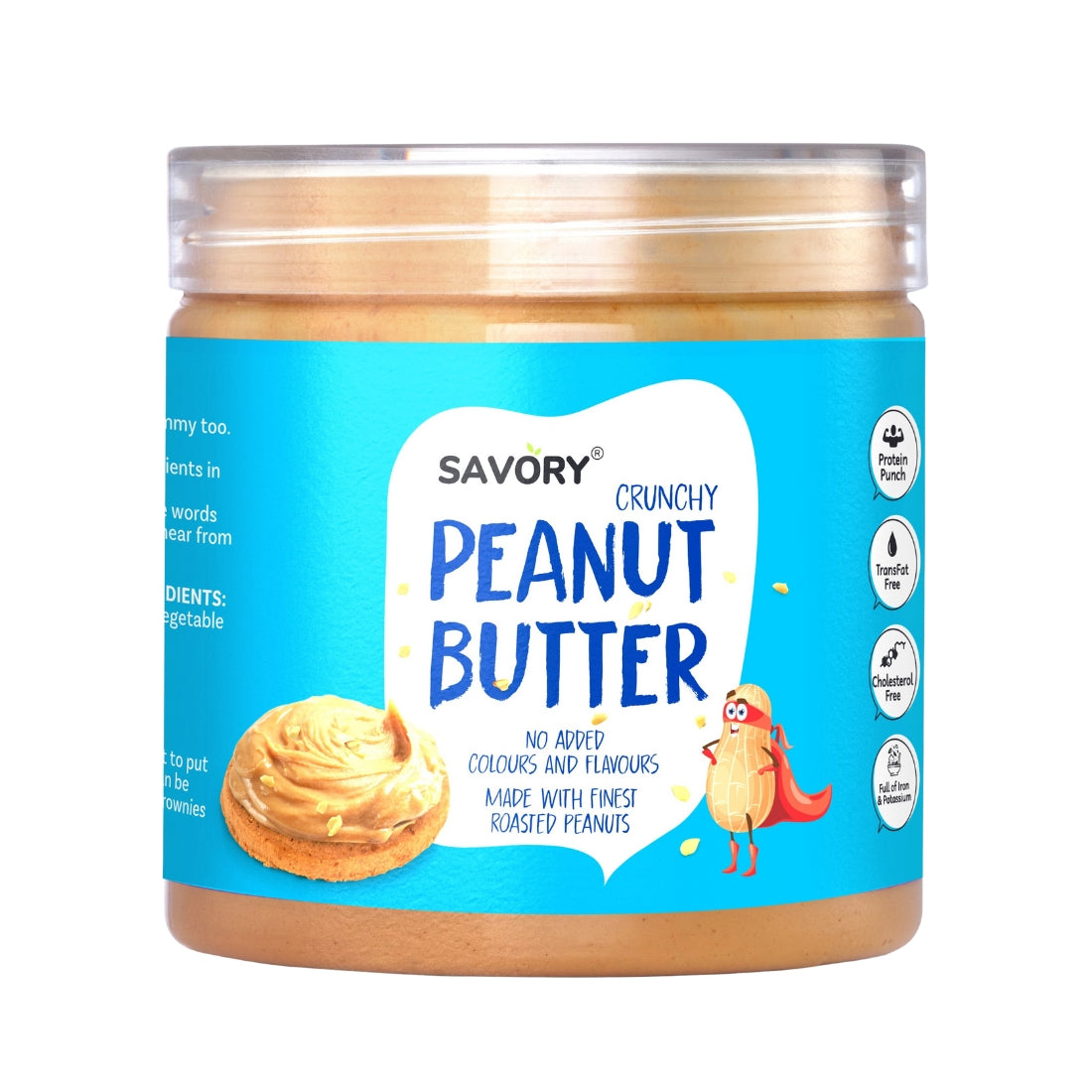 Savory Crunchy Peanut Butter (400g) |  Made with Finest Roasted Peanut | Ready to Eat