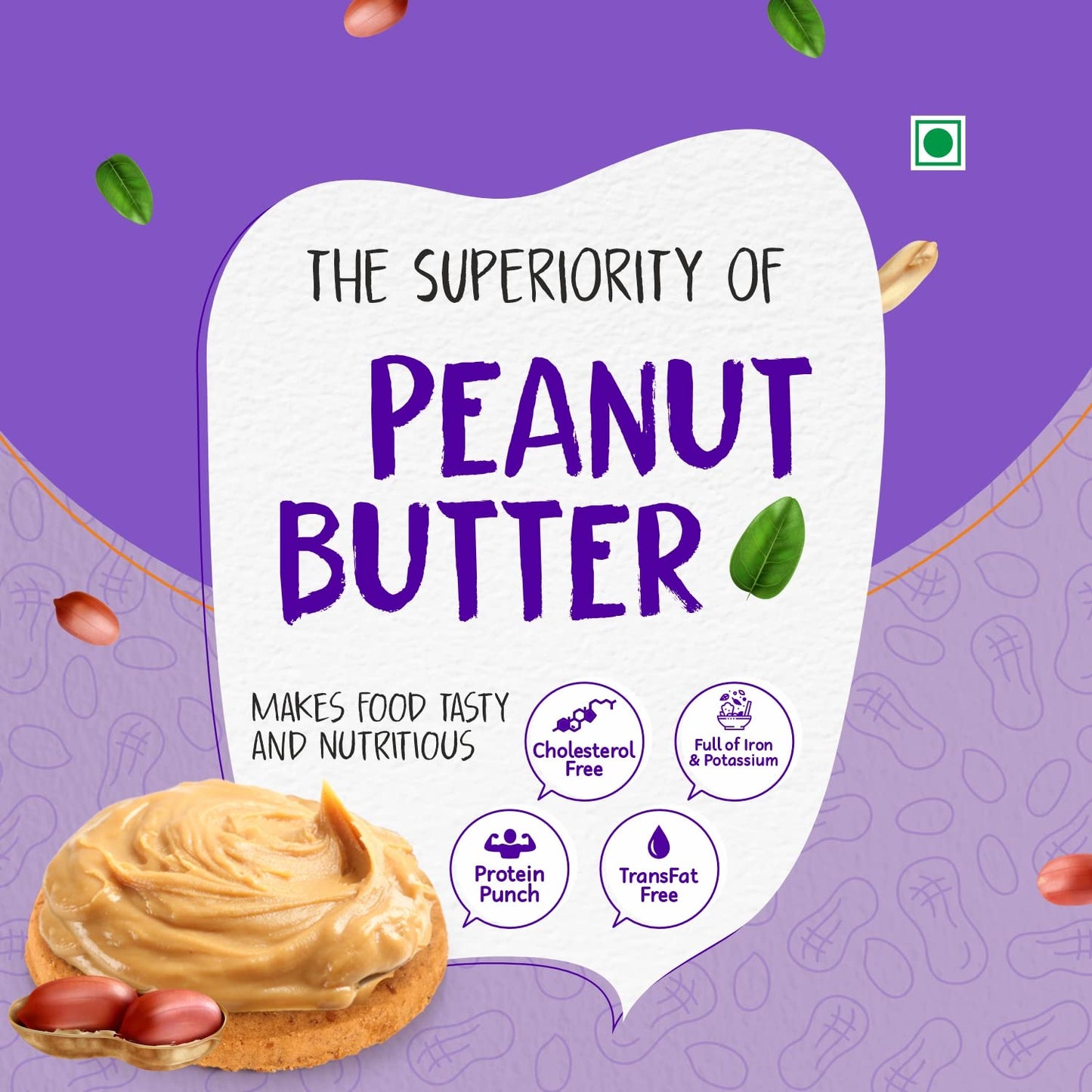 Savory Creamy Peanut Butter (400g) |  Made with Finest Roasted Peanut | Ready to Eat