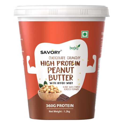 Savory Chocolate Crunchy High Protein Peanut Butter (1.2kg)