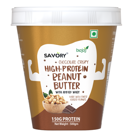 Savory Chocolate Crispy High Protein Peanut Butter (500g)