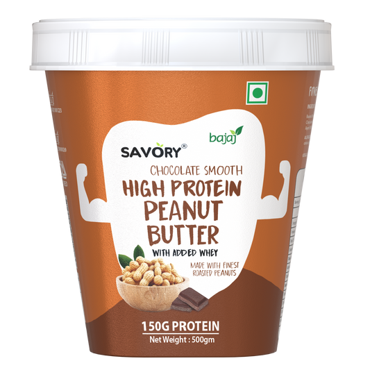 Savory Chocolate Smooth High Protein Peanut Butter (500g)